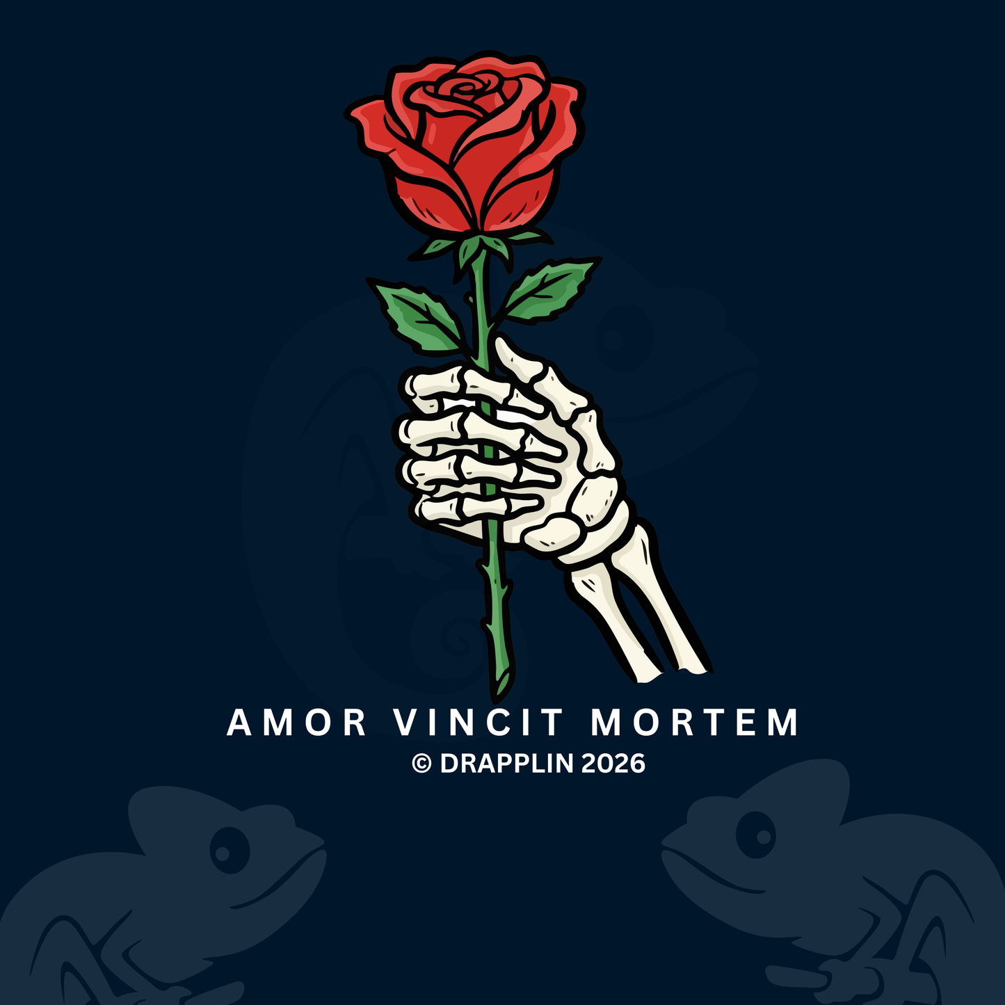 Amor Navy Blue Unisex Premium Regular Printed Sweatshirt