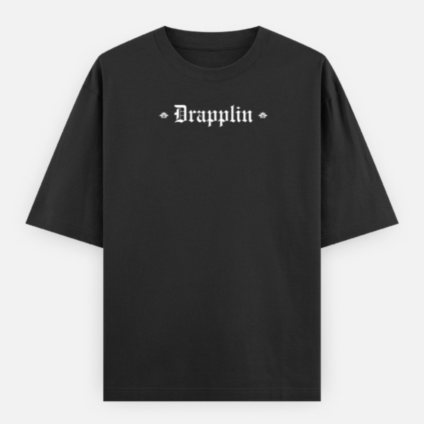 Universe Unisex Black Premium Oversized Typographic Printed T-shirt