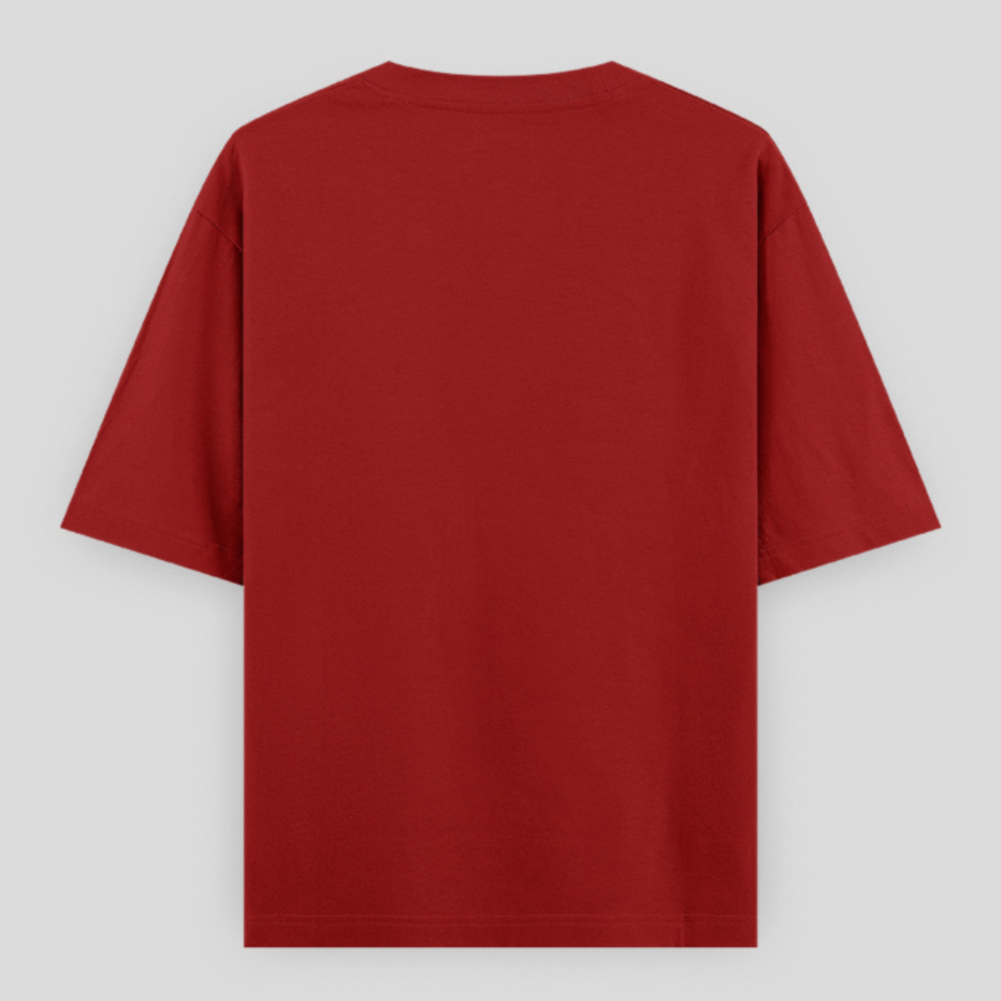 Drapplin Dance Red Oversized Printed T-shirt