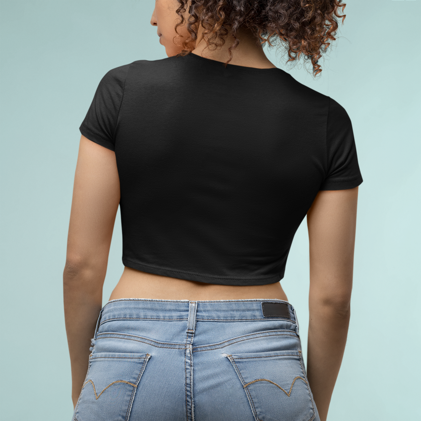 Women's Harry Potter Black Graphic Printed Crop Top T-shirt