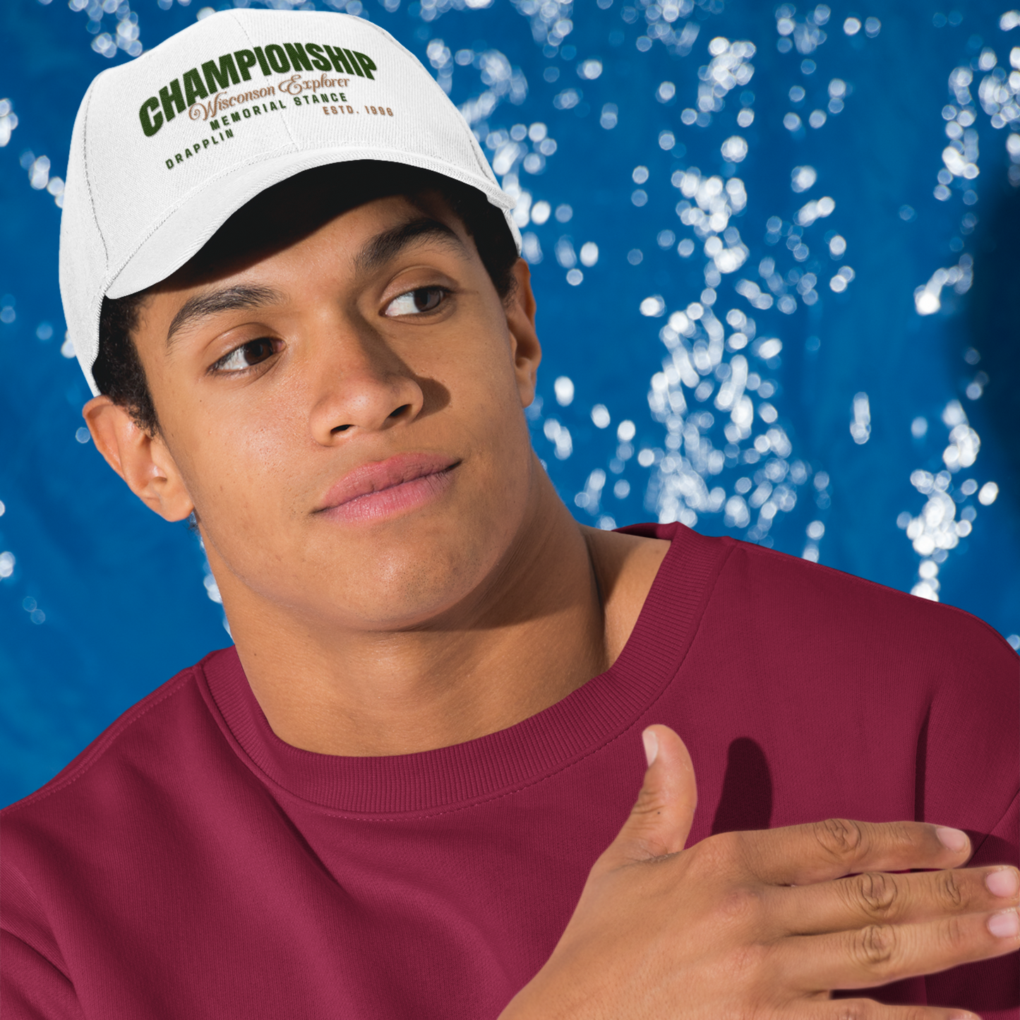 Unisex Championship Premium White Baseball Cap