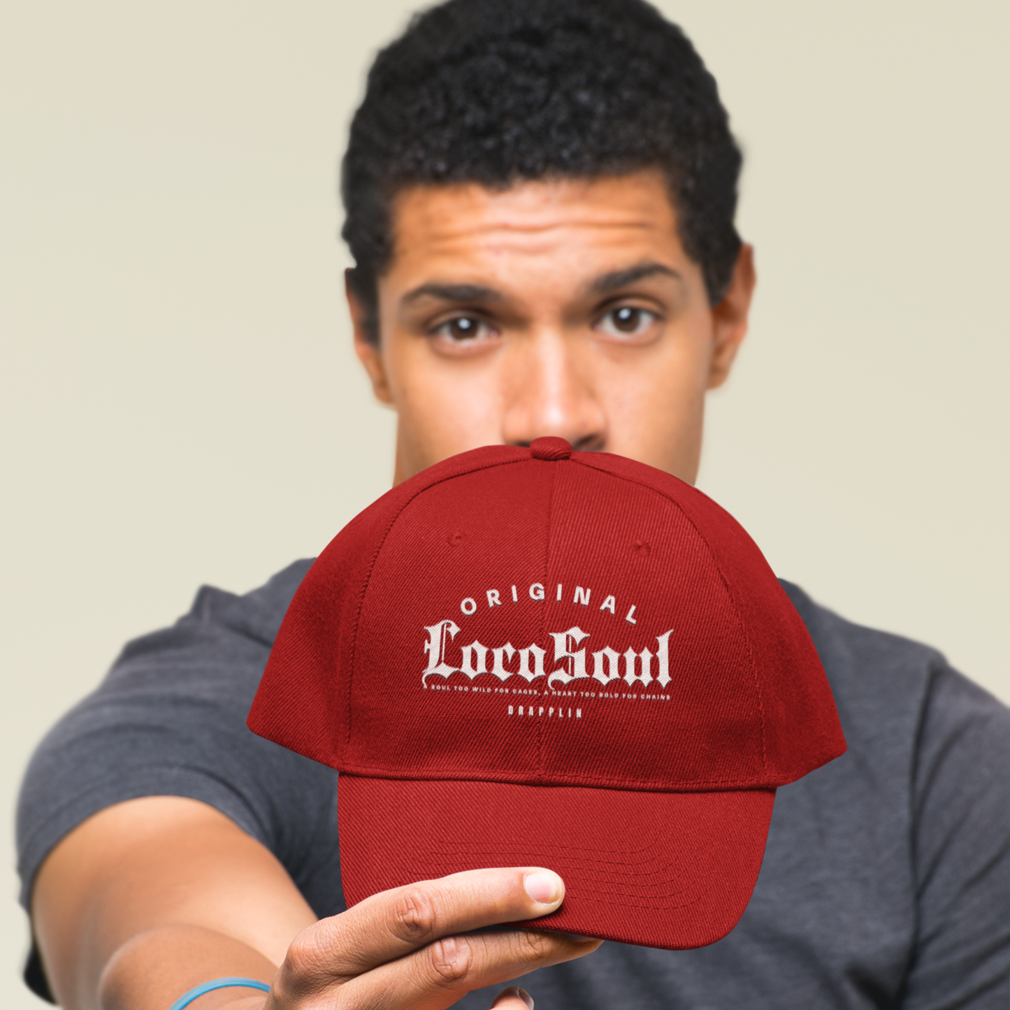 Unisex Locosoul Premium Red Baseball Cap