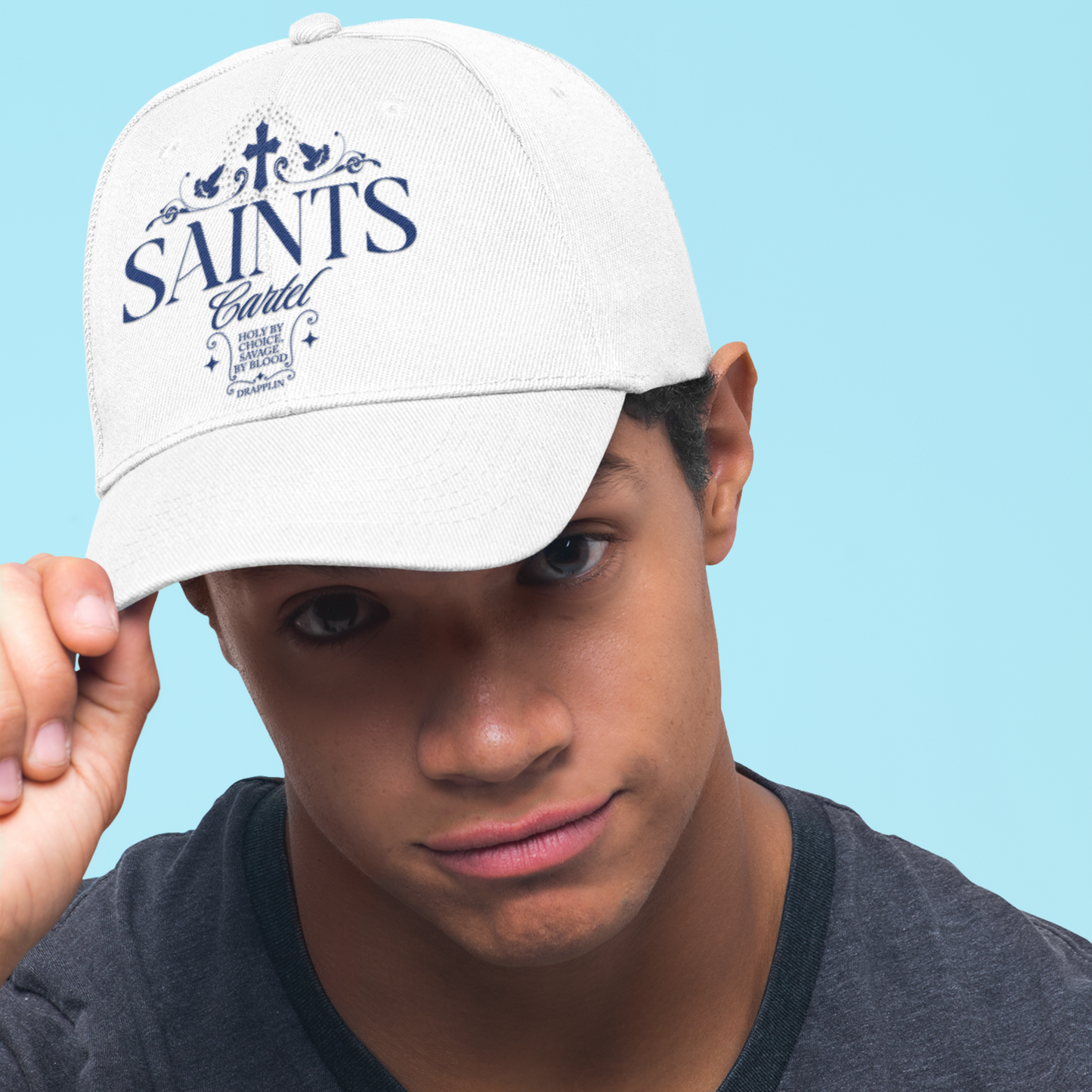 Unisex Saints Premium White Baseball Cap