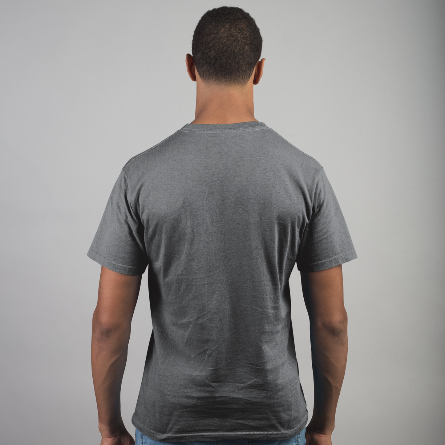 Arizona Steel Grey Crew Neck Graphic Printed T-shirt