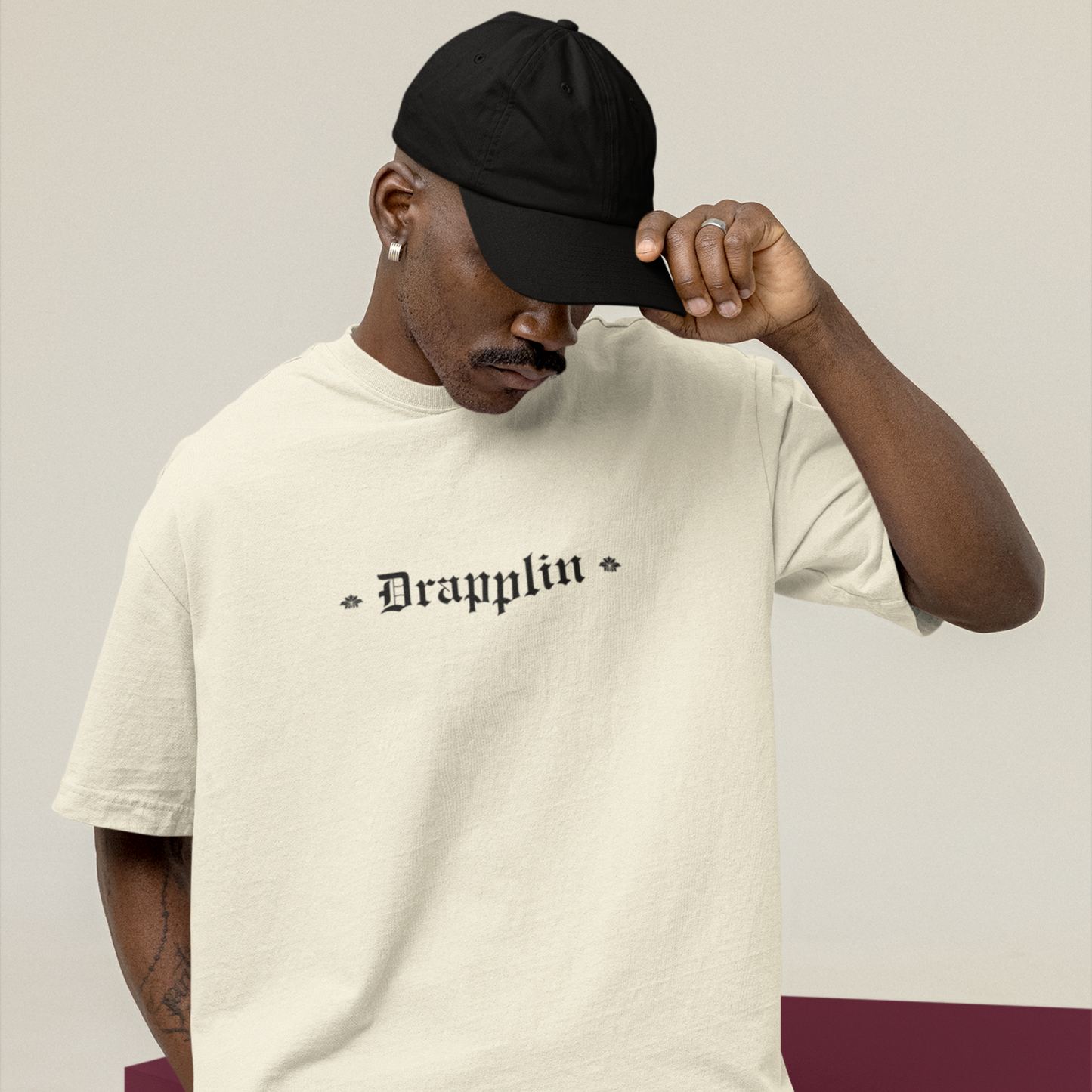 Universe Unisex Off White Premium Oversized Typographic Printed T-shirt