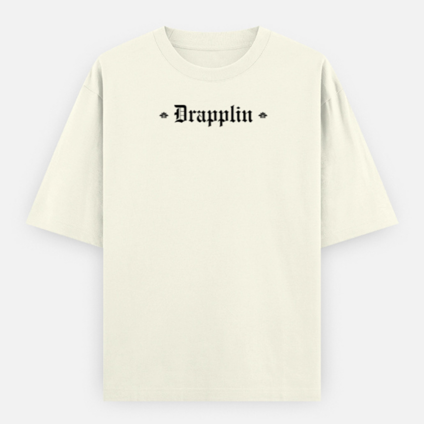 Universe Unisex Off White Premium Oversized Typographic Printed T-shirt