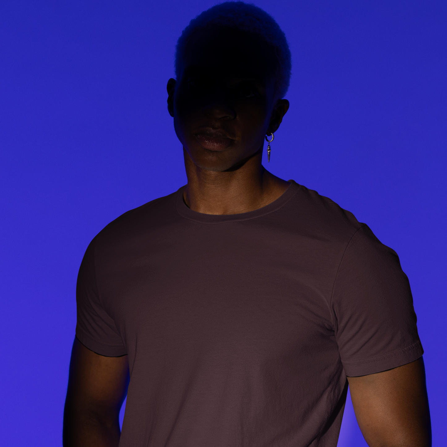 Premium Brown Regular Crew Neck Solid Plain T-shirt