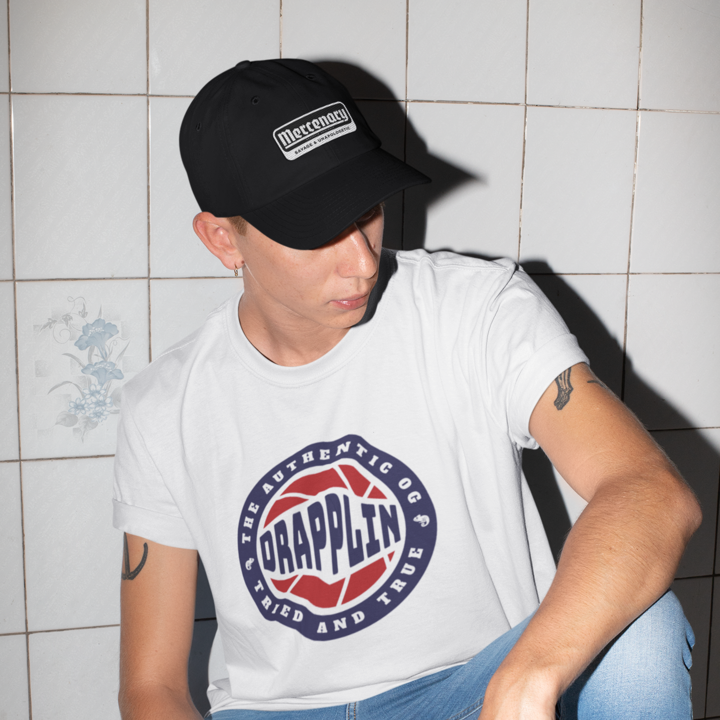 Unisex Mercenary Premium Black Baseball Cap