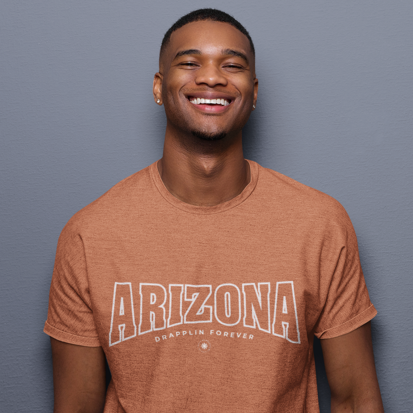 Arizona Coral Crew Neck Graphic Printed T-shirt