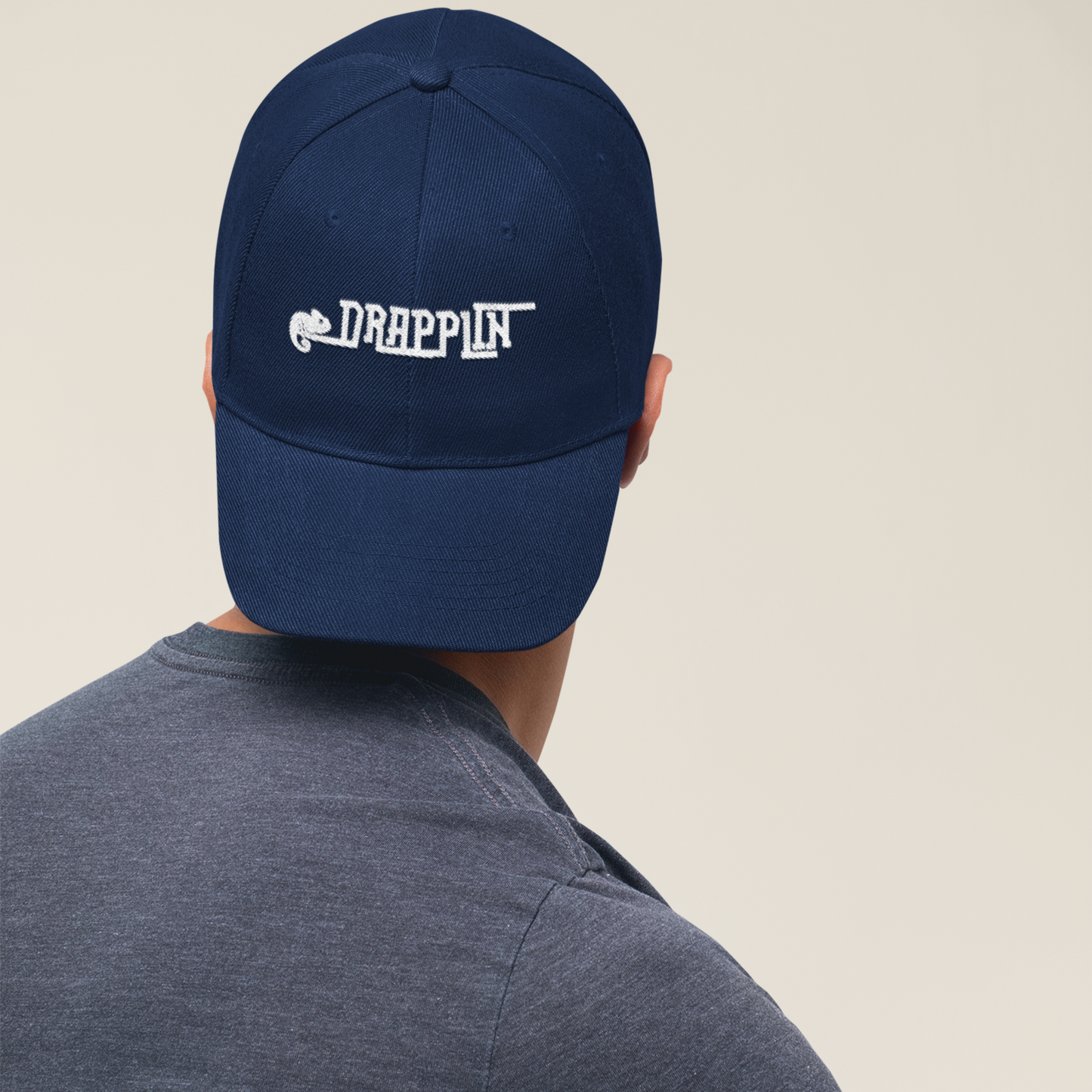 Unisex Drapplin Official Logo Premium Navy Blue Baseball Cap