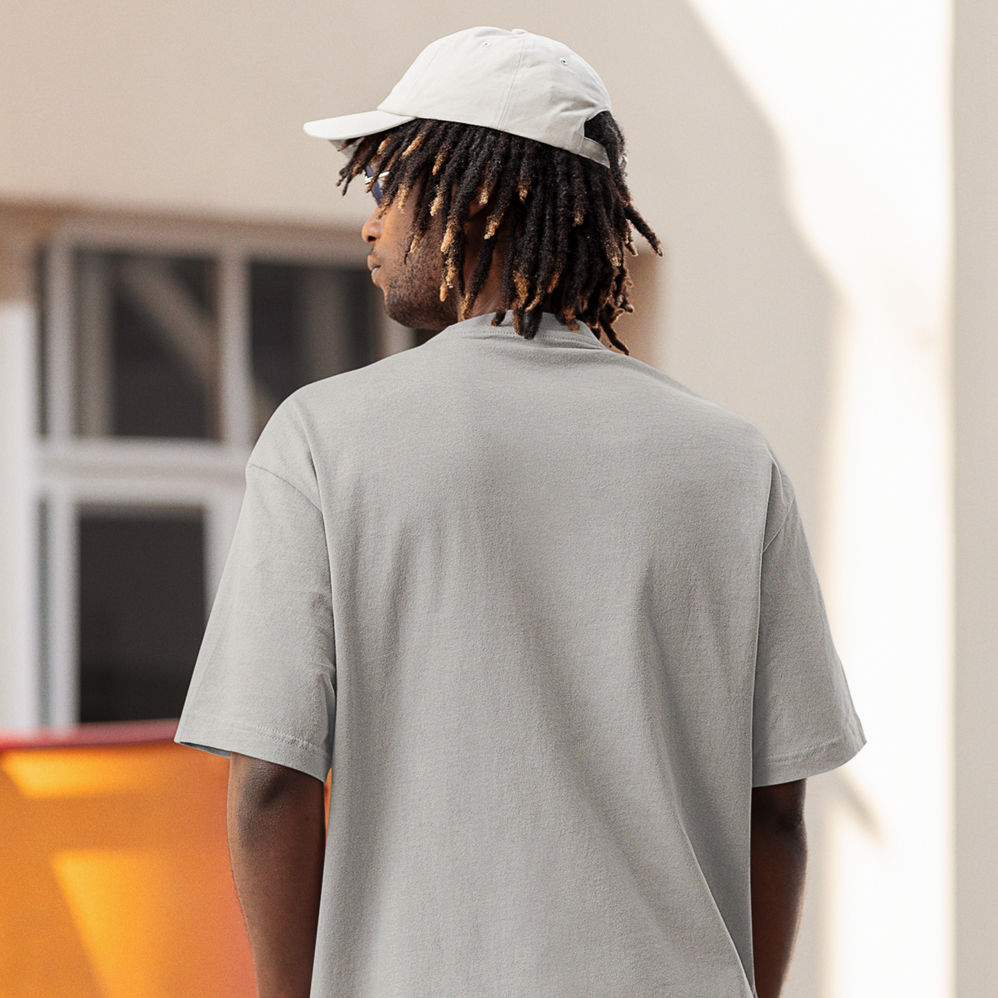 Notorious Premium Grey Mélange Oversized Typography Printed T-shirt