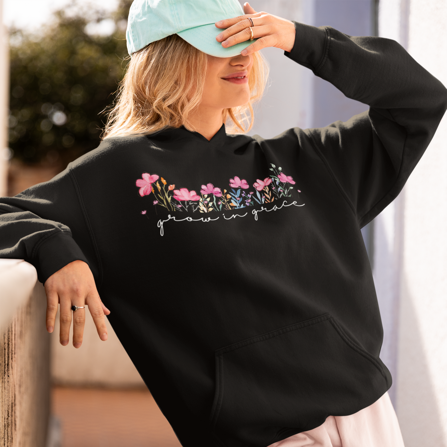 Grow Black Woman Regular Typographic Printed Hoodie
