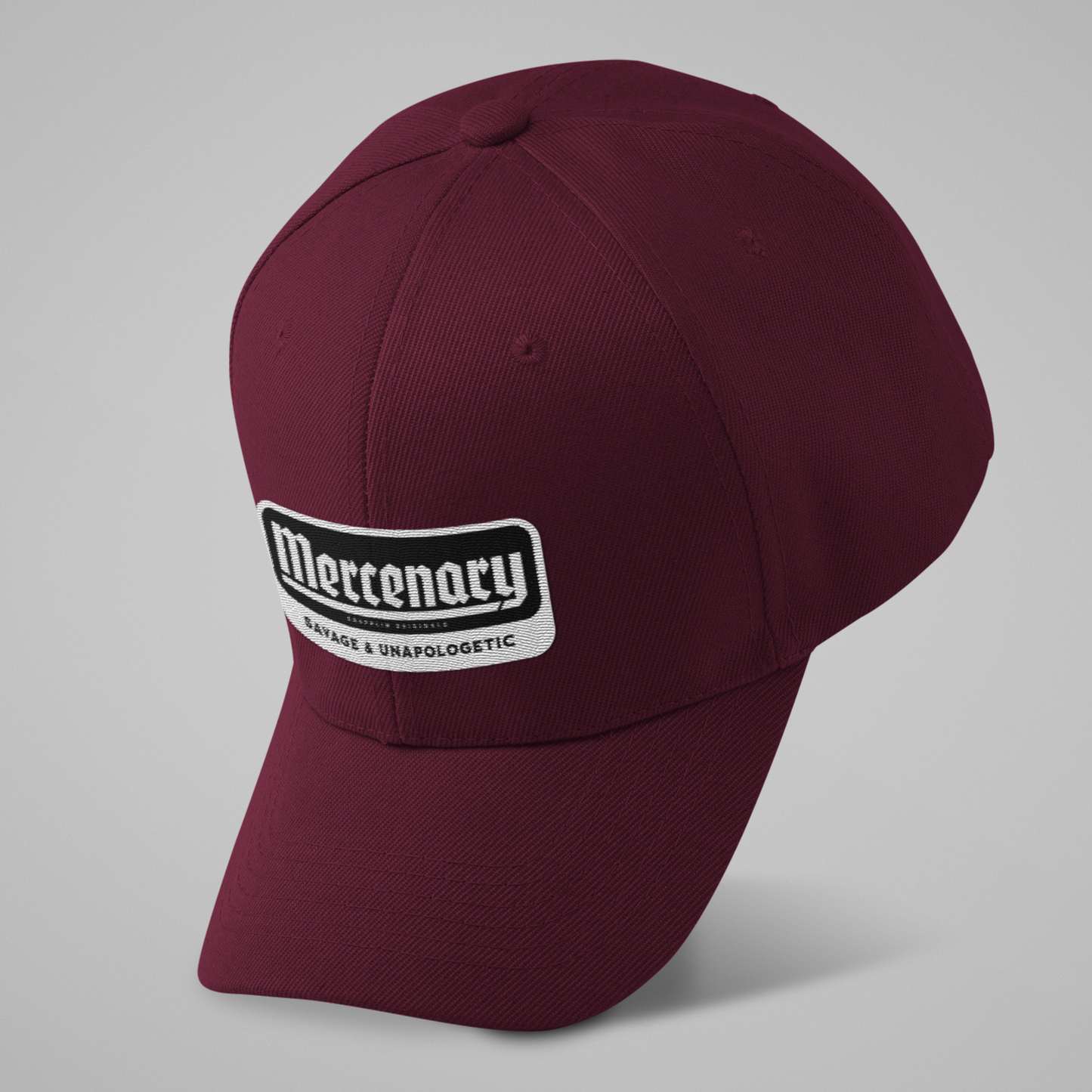 Unisex Mercenary Premium Maroon Baseball Cap