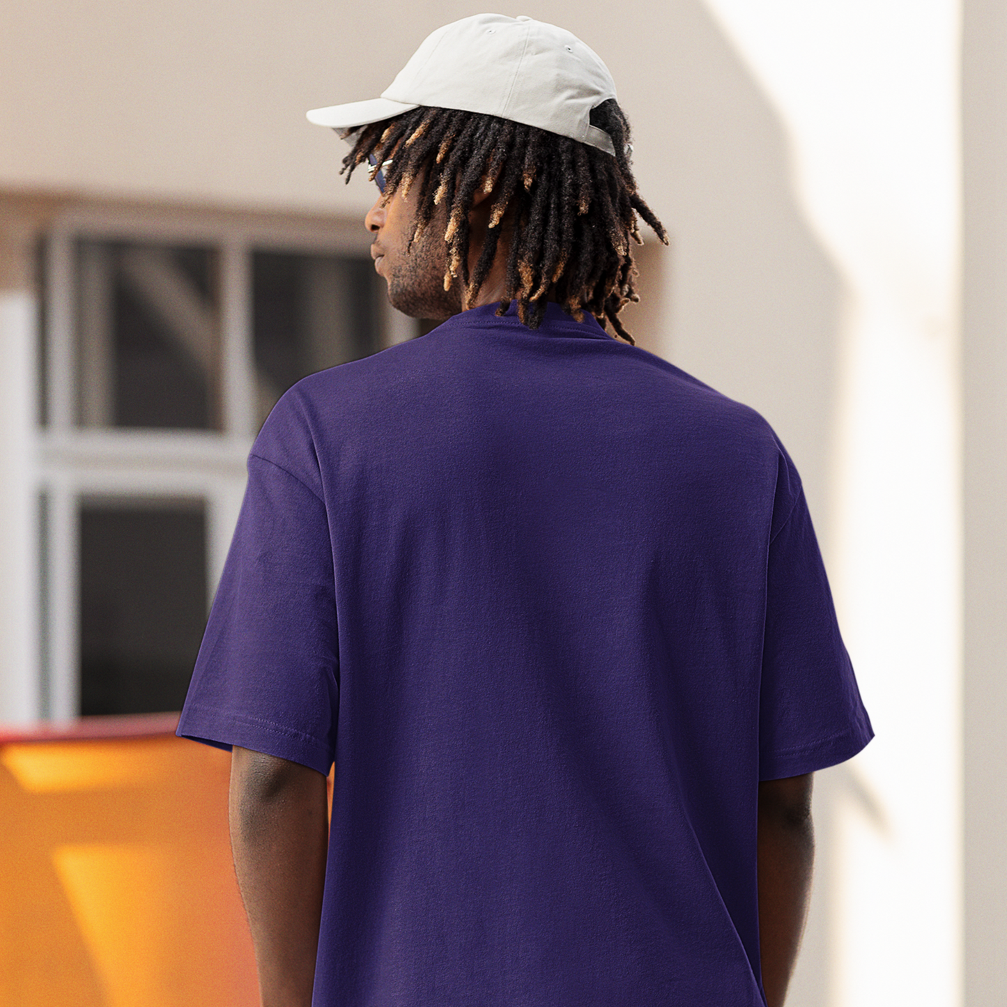 Nirvana Premium Purple Oversized Typography T-shirt