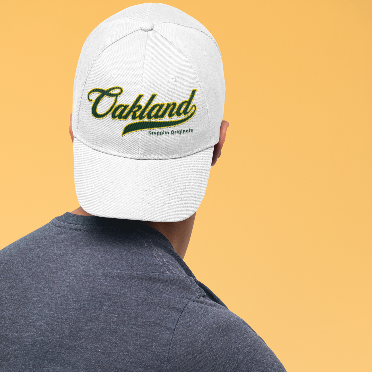 Unisex Oakland Premium White Baseball Cap