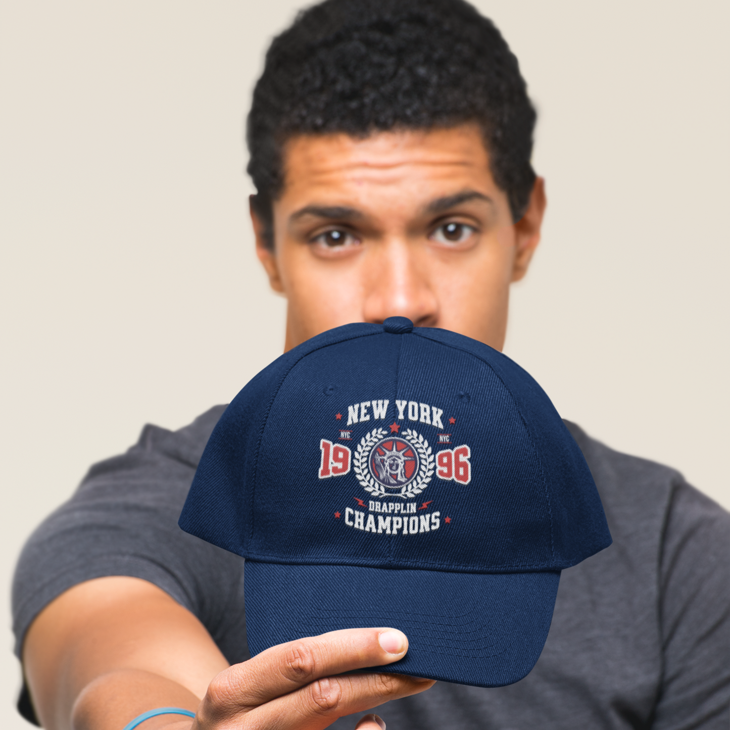 Unisex New York Premium Navy Blue Baseball Cap