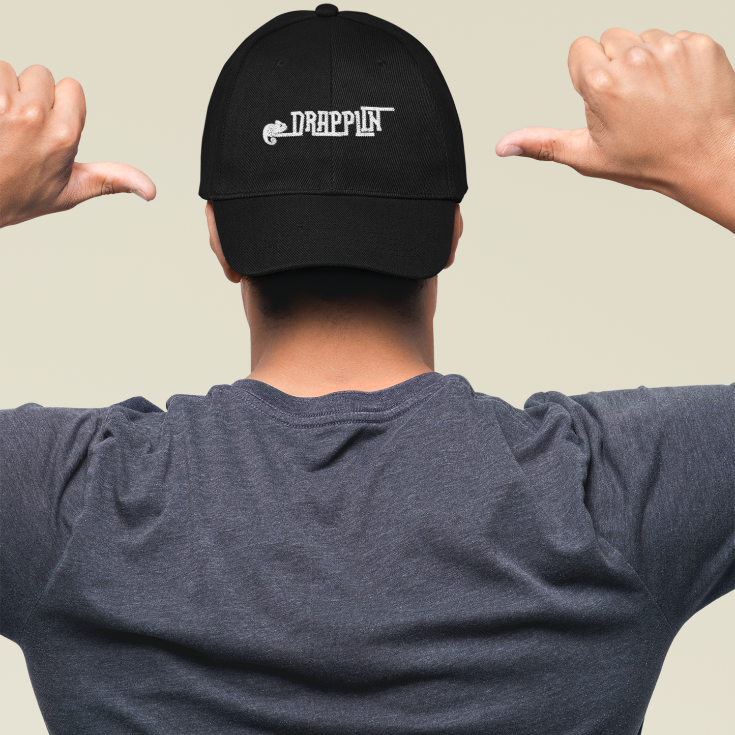 Unisex Drapplin Official Logo Premium Black Baseball Cap