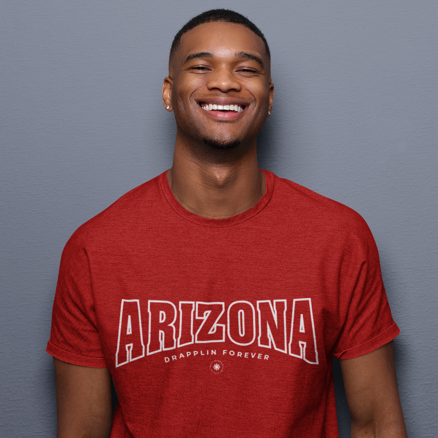 Arizona Red Crew Neck Graphic Printed T-shirt