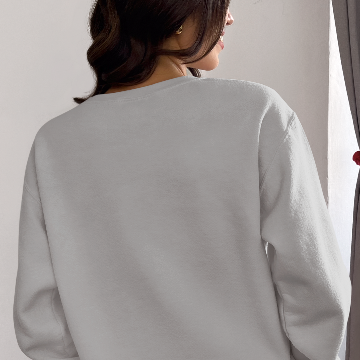 Smiley Grey Mélange Woman Regular Typographic Printed Sweatshirt