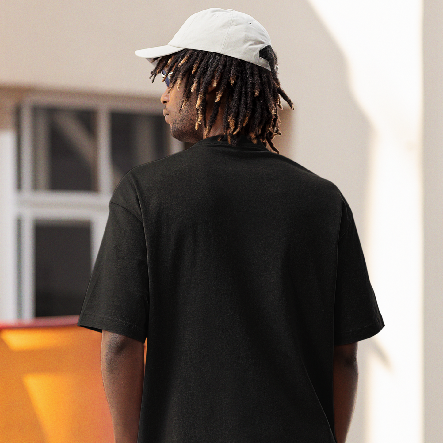 Drapplin Finest Premium Black Oversized Printed T-shirt
