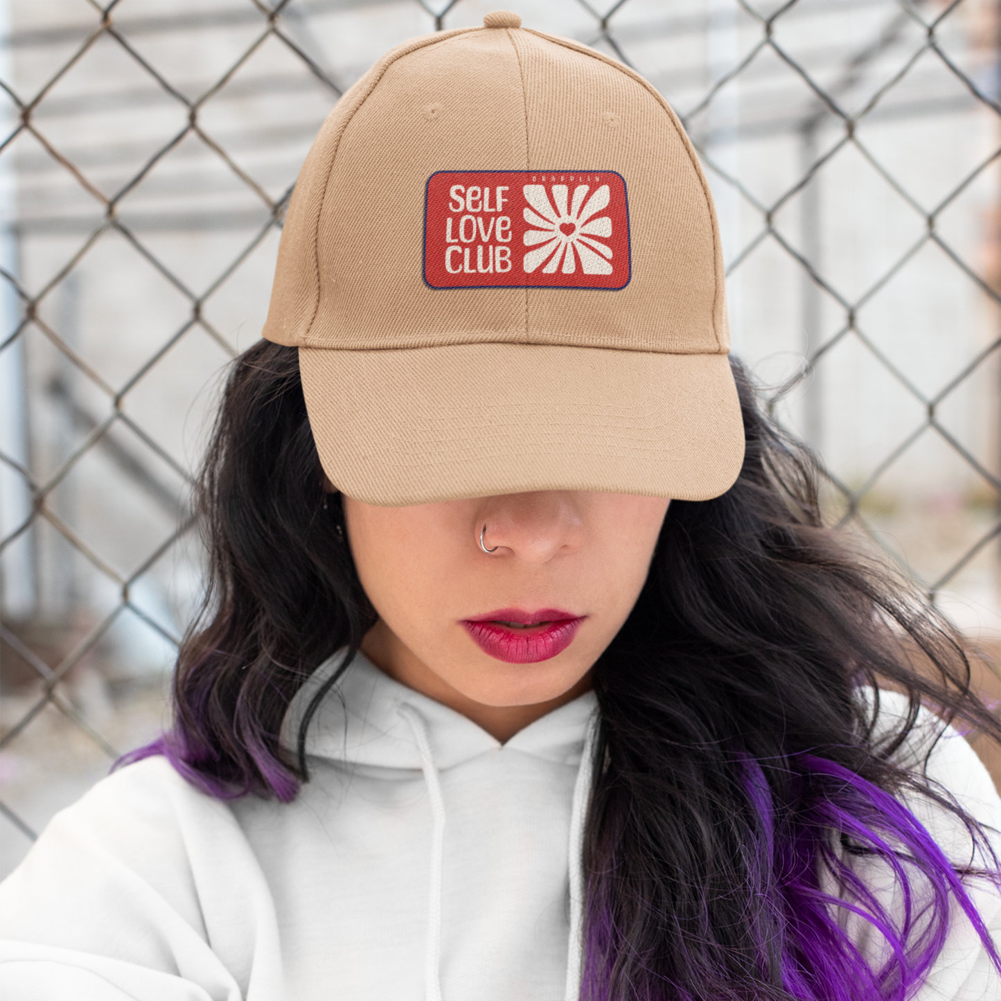 Woman's Self Love Premium Khaki Baseball Cap