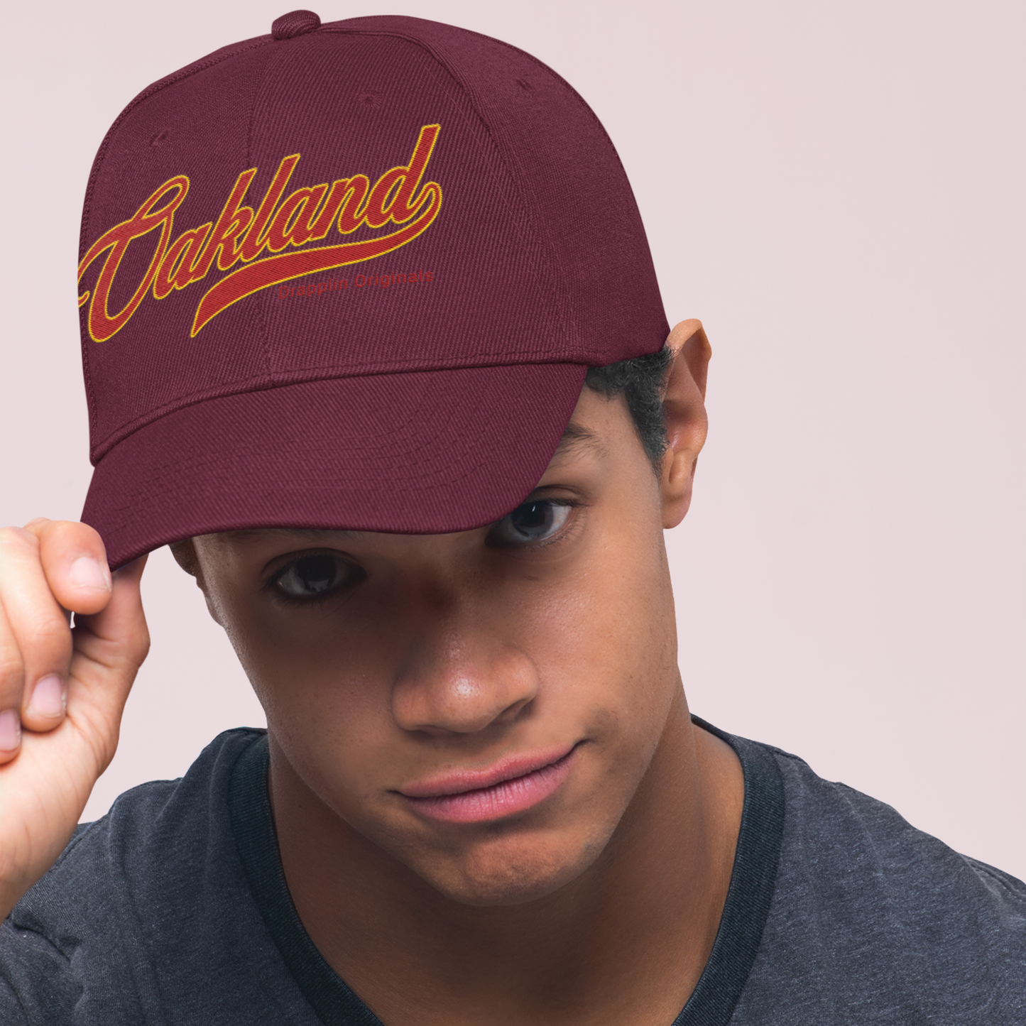 Unisex Oakland Premium Maroon Baseball Cap