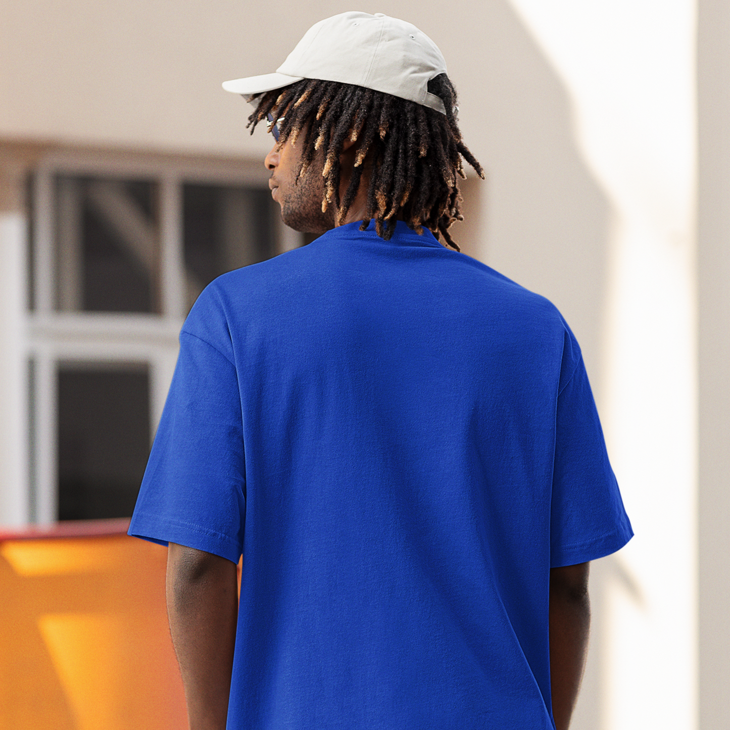 Premium Royal Blue Oversized Solid Plain T-shirt