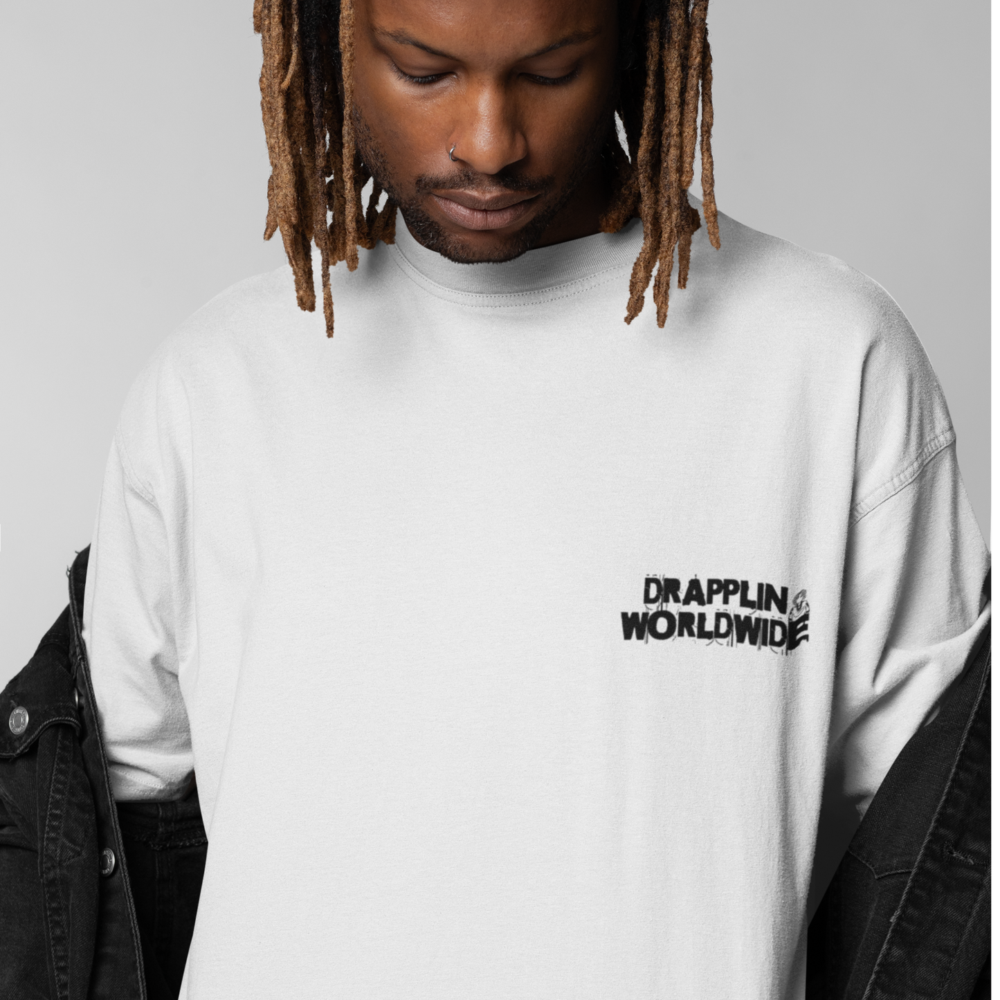 Rules Premium White Oversized Typography Back Printed T-shirt