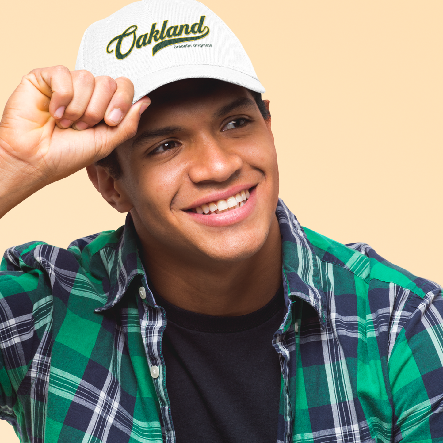 Unisex Oakland Premium White Baseball Cap