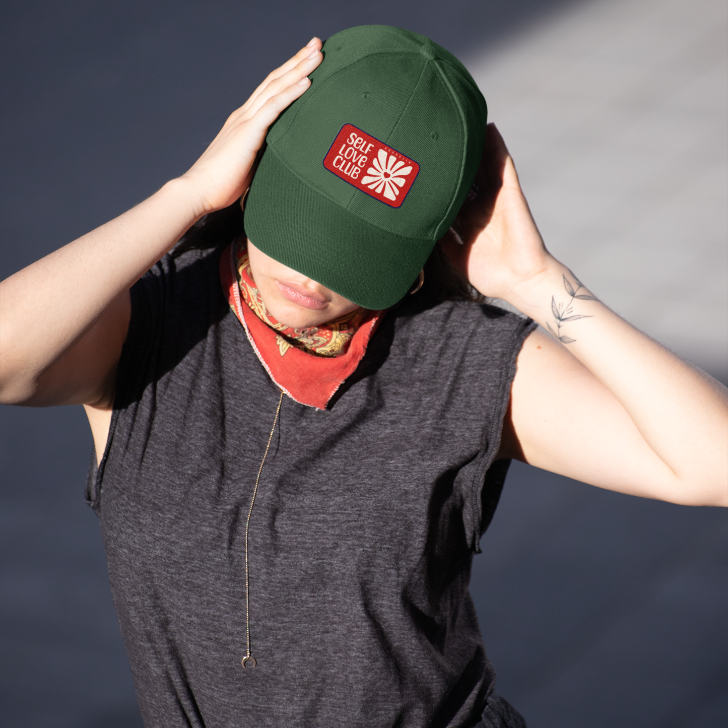 Woman's Self Love Premium Green Baseball Cap