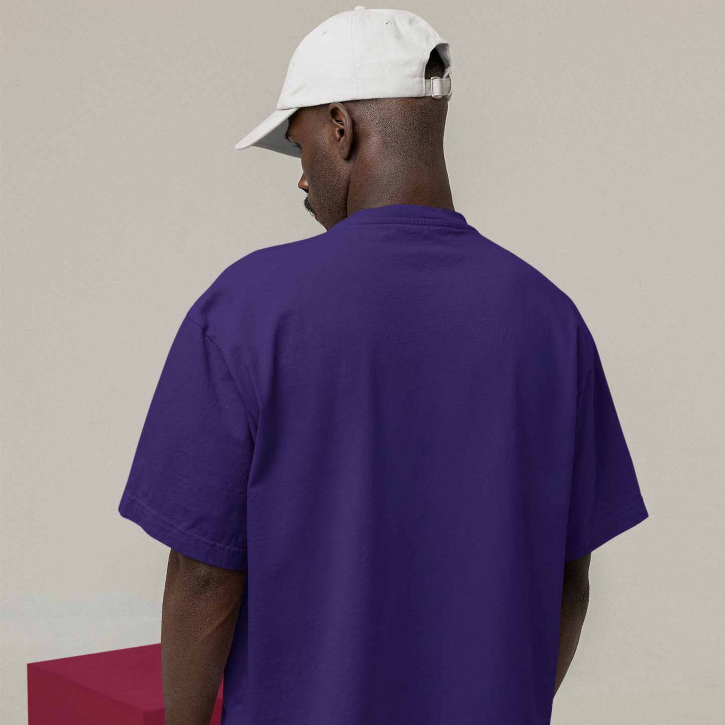 Billionaire Premium Purple Oversized Typography T-shirt