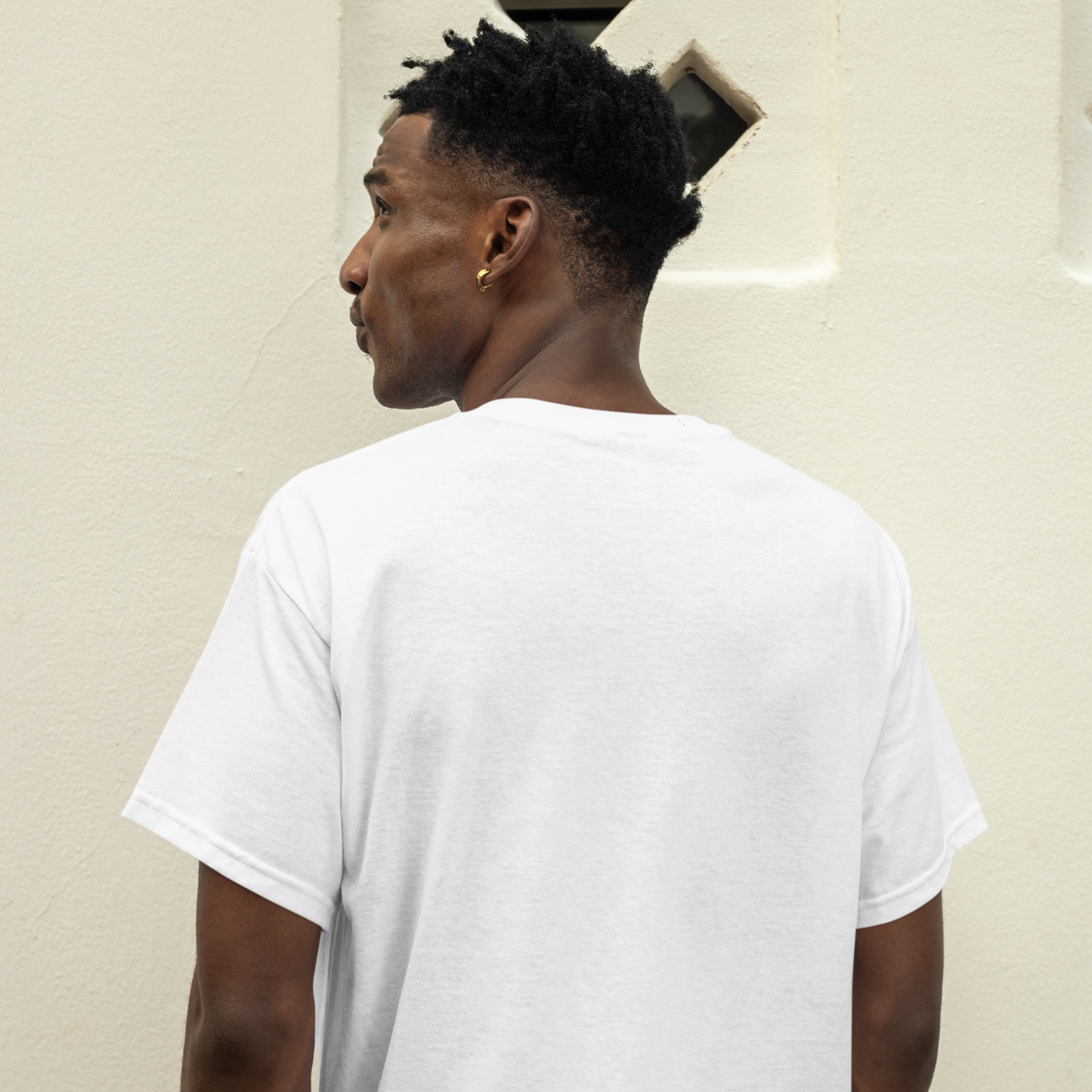 Villain Premium White Oversized Typography T-shirt