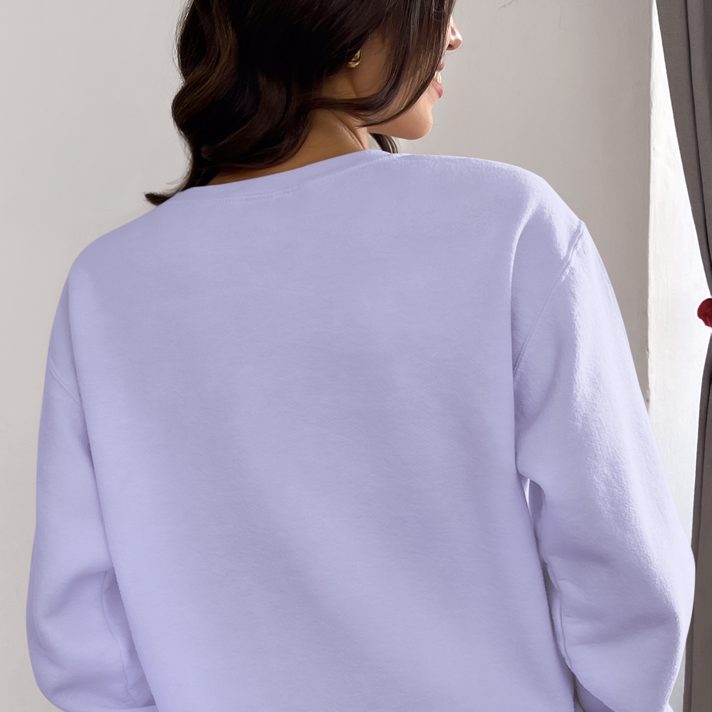 Overthinker Lavender Woman Regular Typographic Printed Sweatshirt