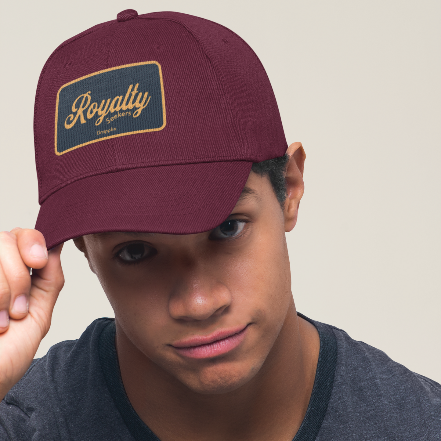 Unisex Royalty Premium Maroon Baseball Cap