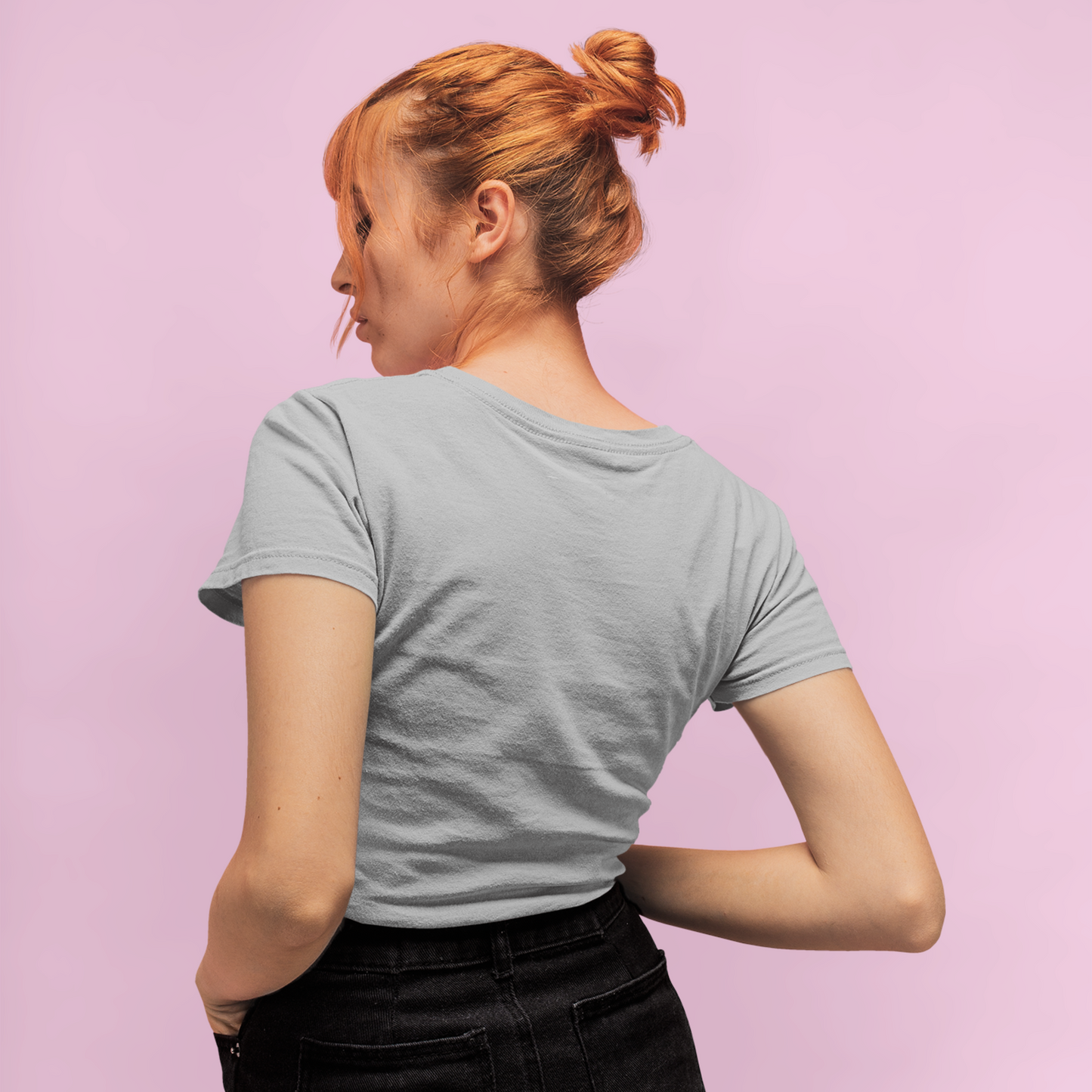 Chase Grey Mélange Woman Relaxed Fit Printed T-shirt