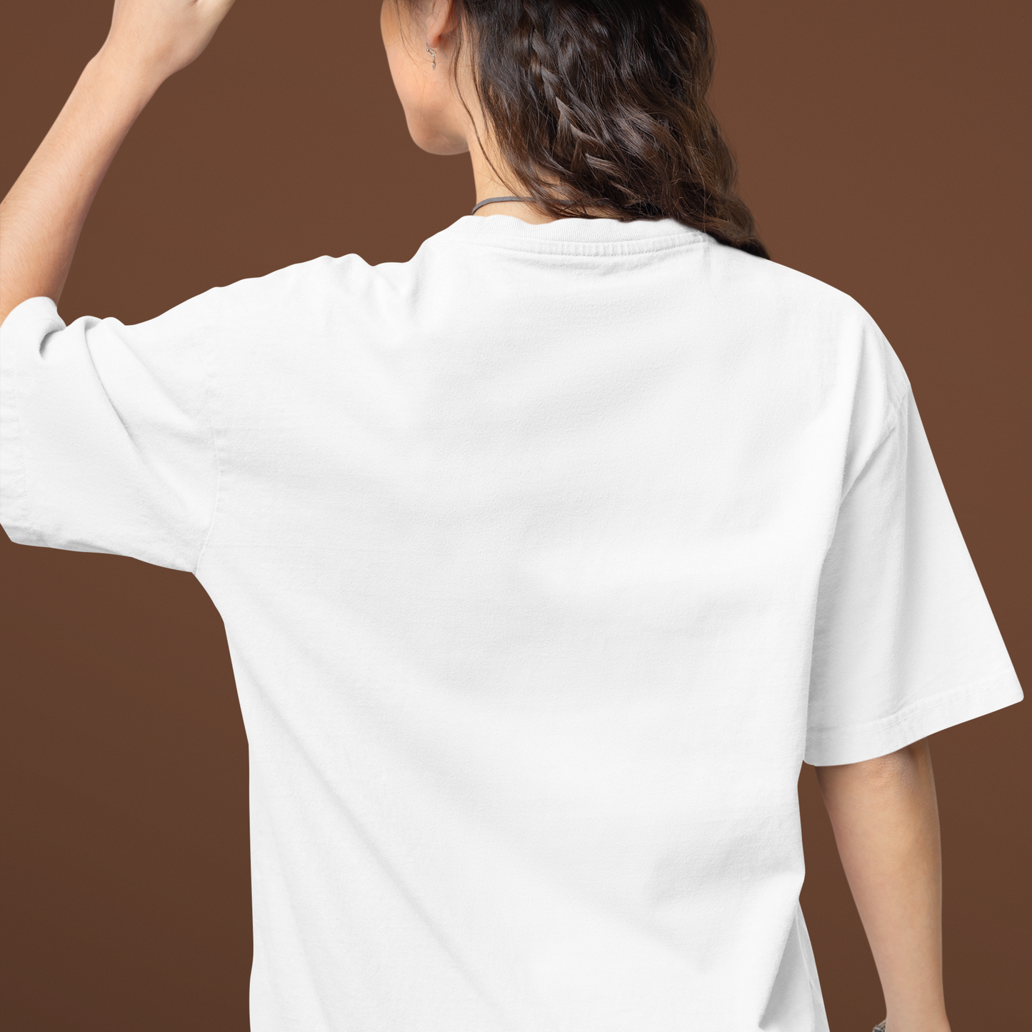 Sexsi Premium Woman White Oversized Printed T-shirt