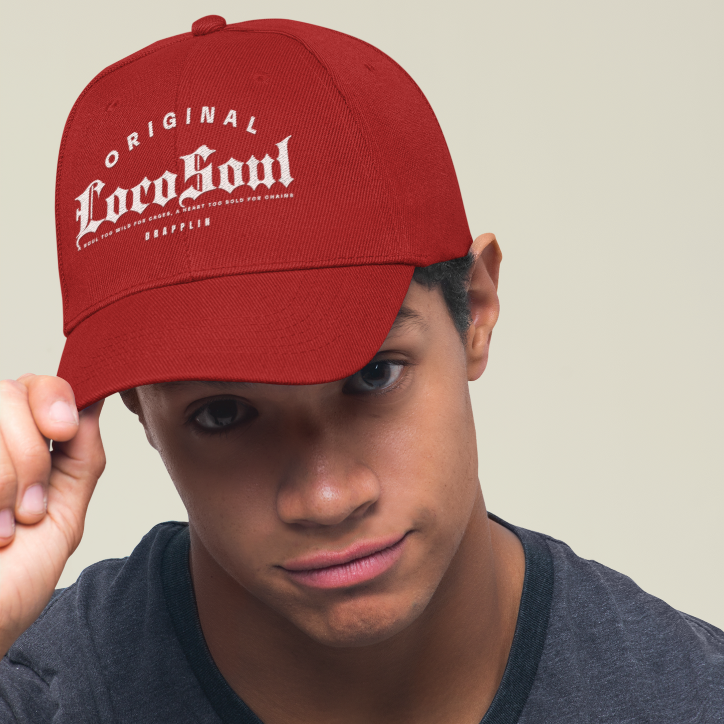 Unisex Locosoul Premium Red Baseball Cap
