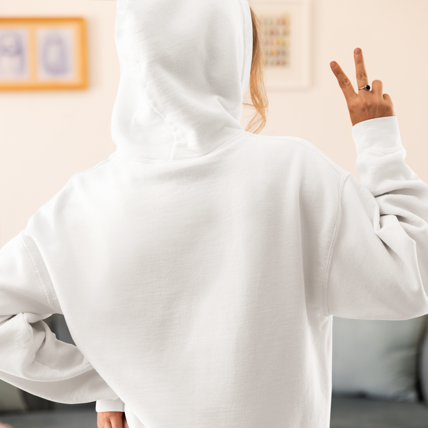 Grow White Woman Regular Typographic Printed Hoodie