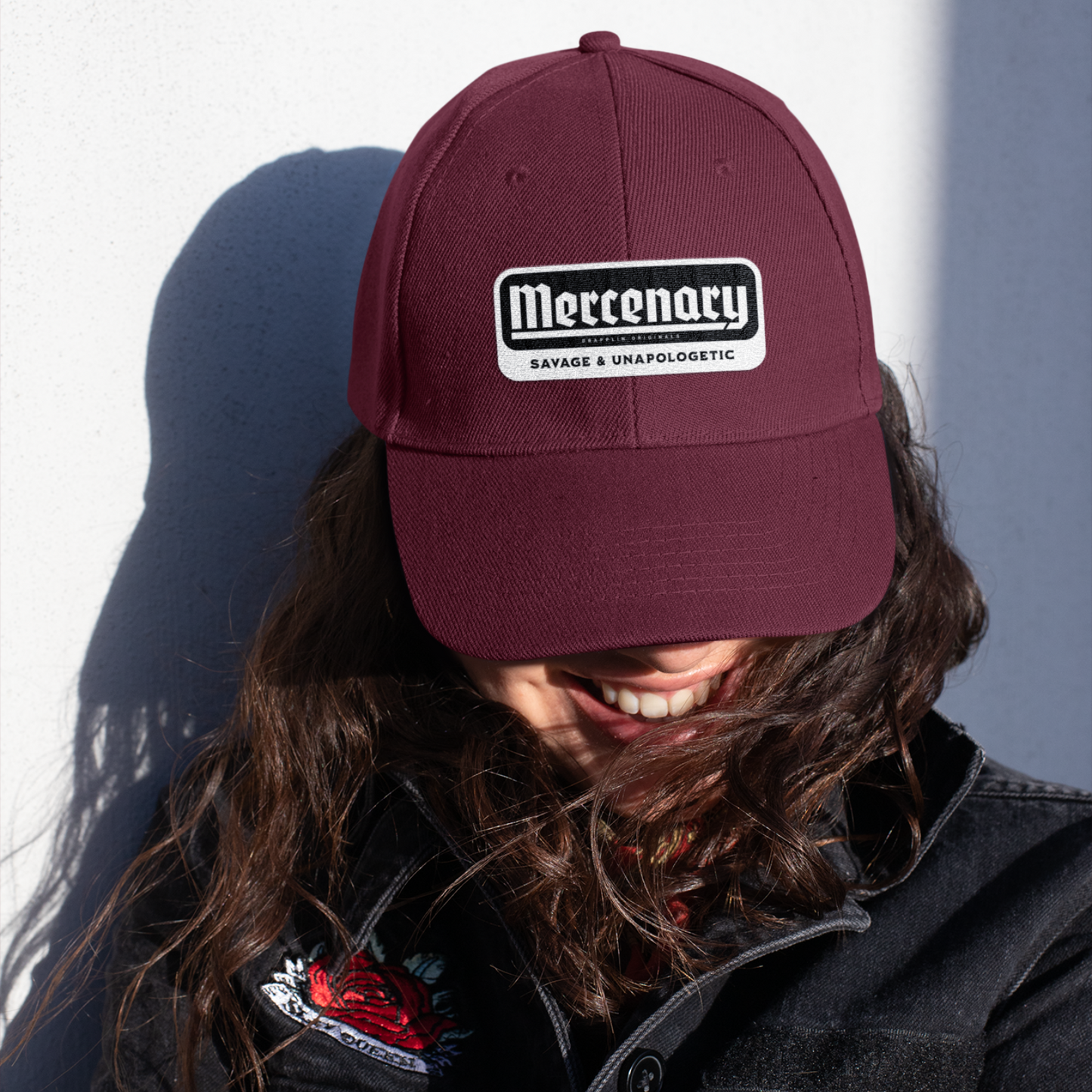 Unisex Mercenary Premium Maroon Baseball Cap