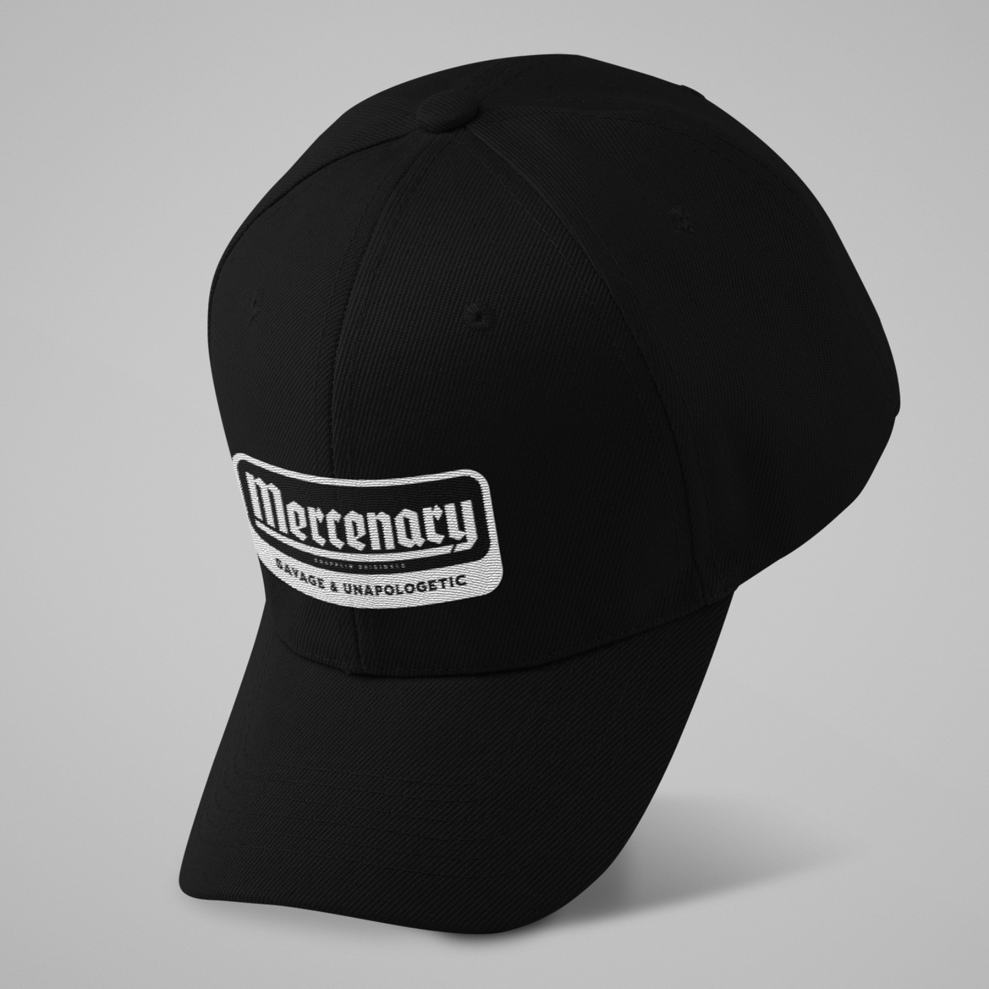 Unisex Mercenary Premium Black Baseball Cap