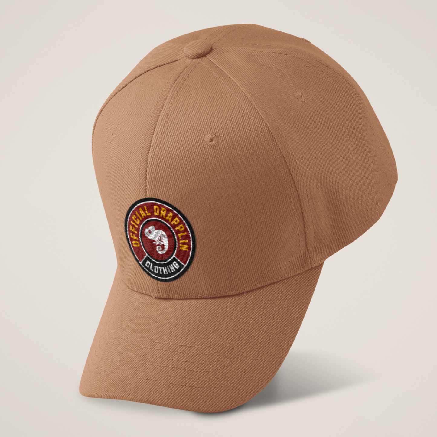 Unisex Drapplin Clothing Patch Premium Black Baseball Cap