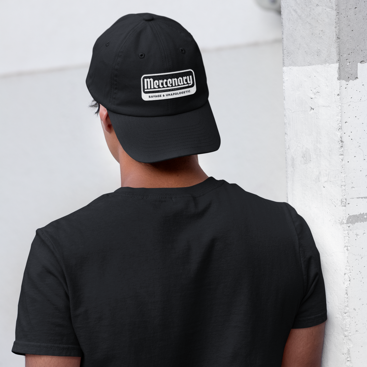 Unisex Mercenary Premium Black Baseball Cap