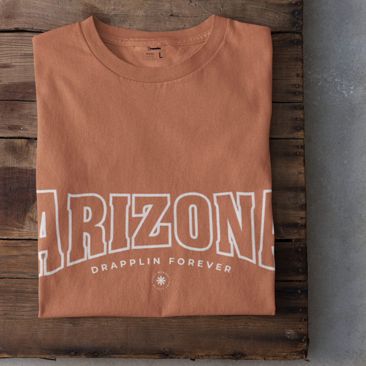 Arizona Coral Crew Neck Graphic Printed T-shirt