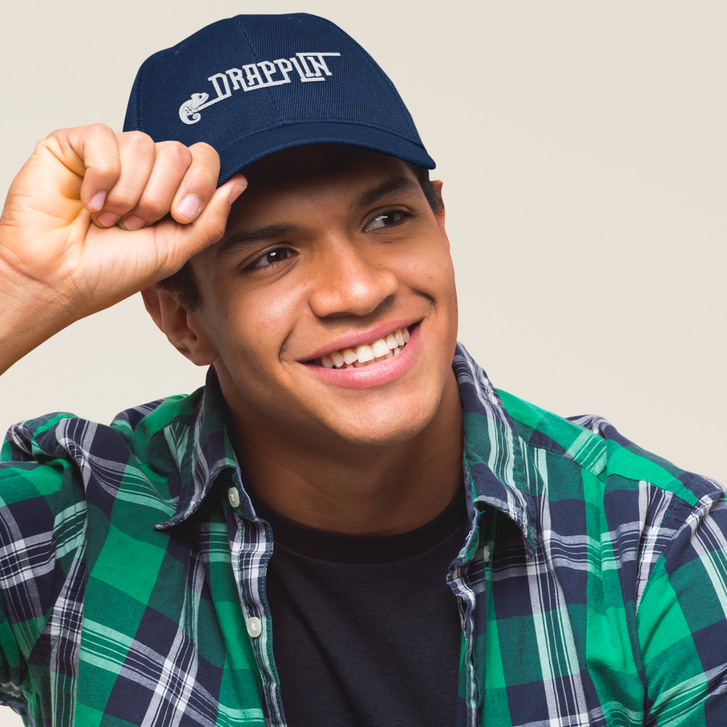 Unisex Drapplin Official Logo Premium Navy Blue Baseball Cap