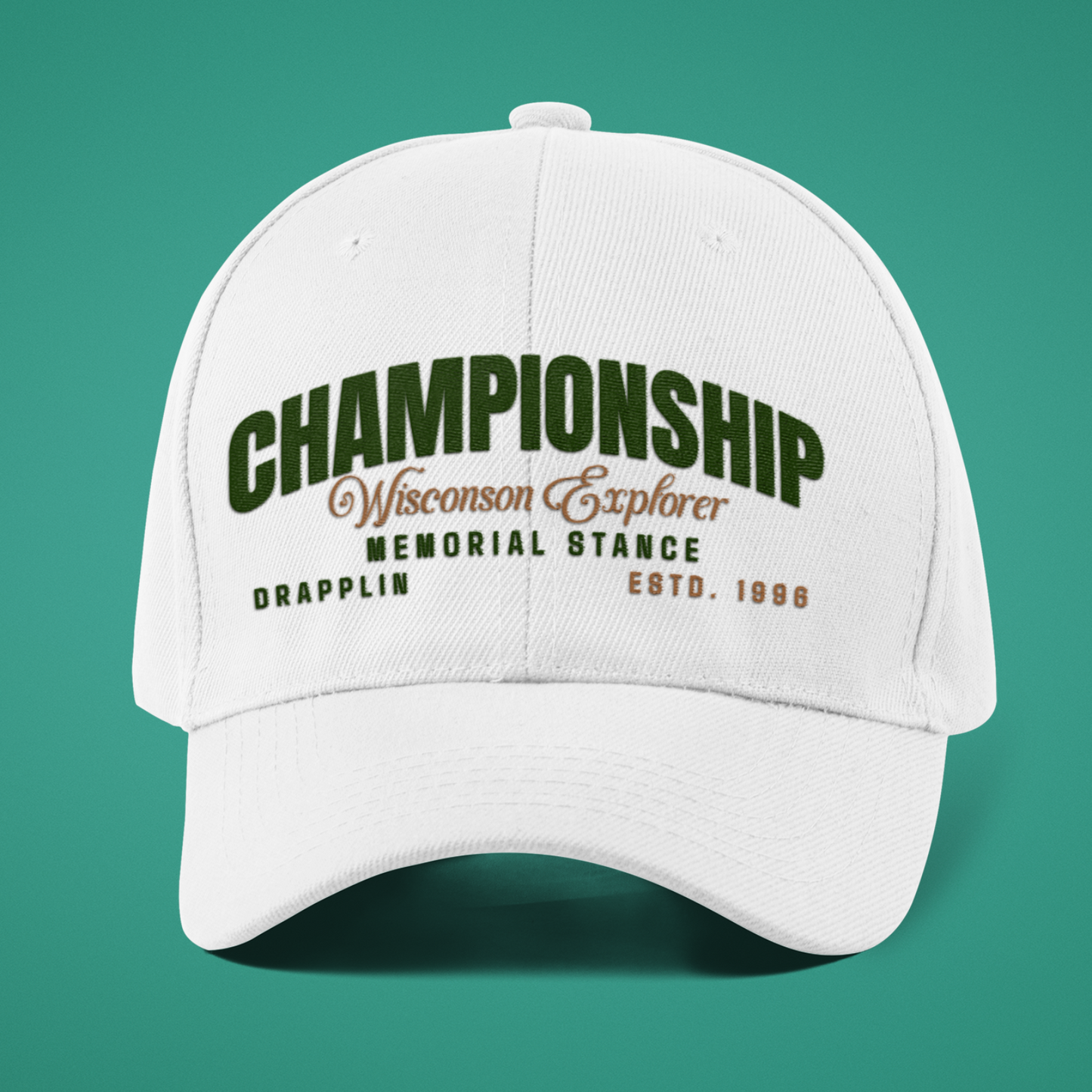 Unisex Championship Premium White Baseball Cap