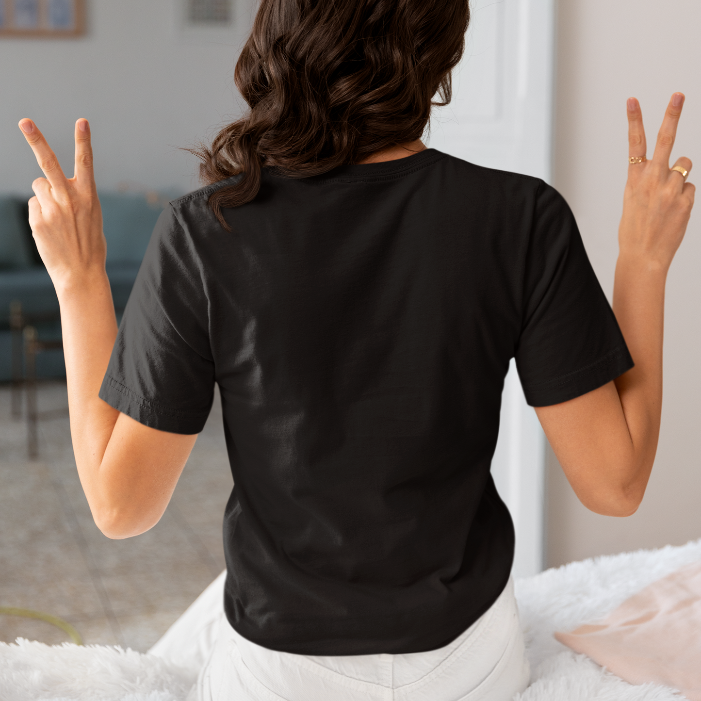 Moonchild Woman Black Relaxed Fit Printed T-shirt