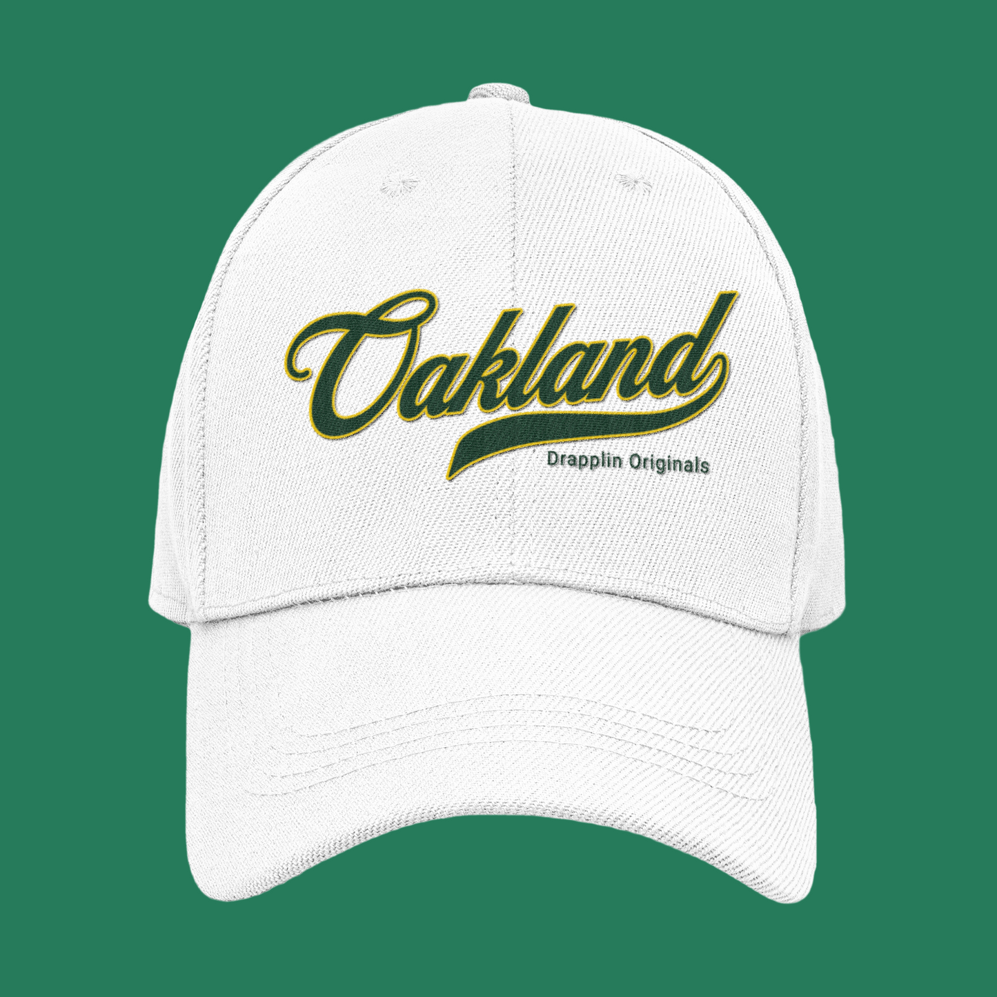 Unisex Oakland Premium White Baseball Cap