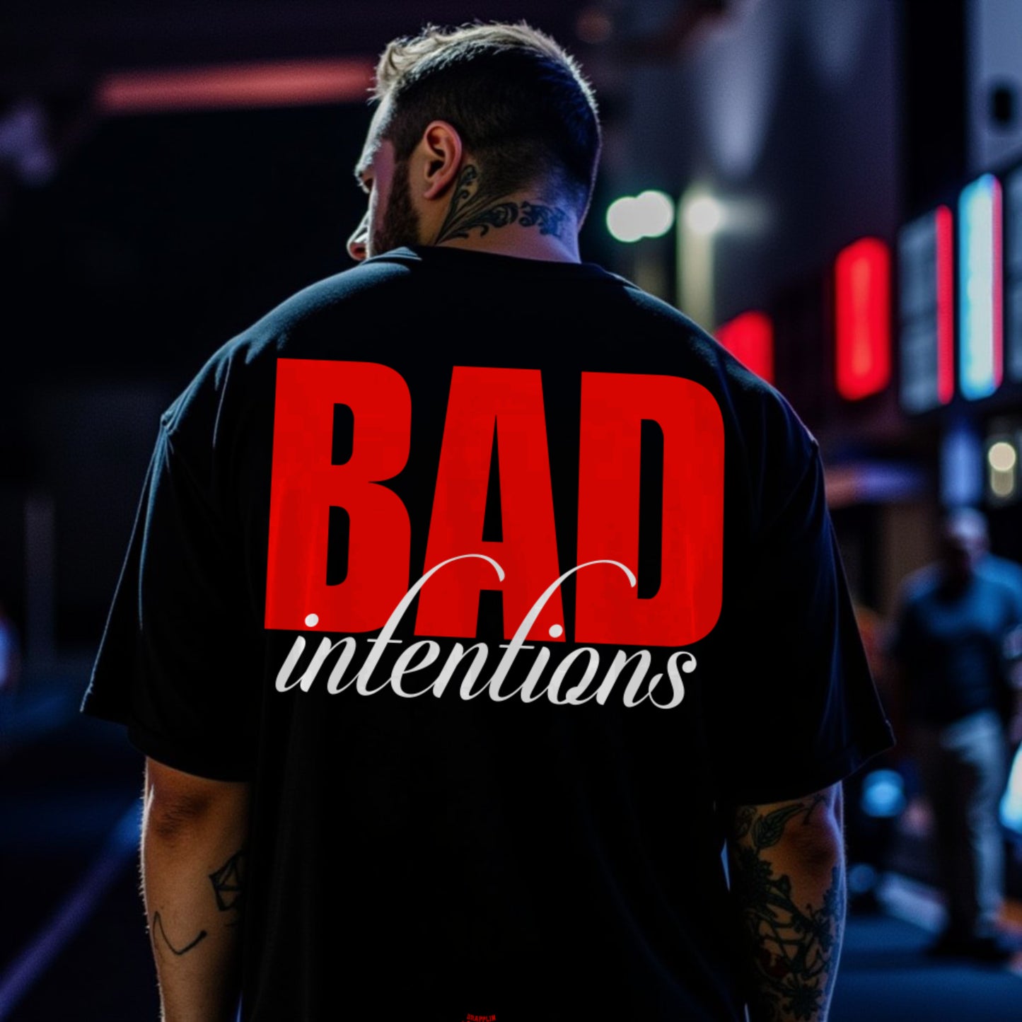 Bad Intentions Black Premium Oversized T-shirt