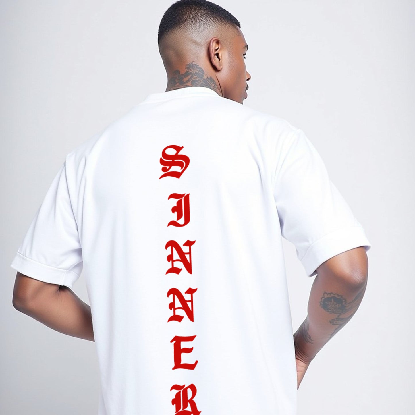 Sinners White Premium Oversized T-shirt