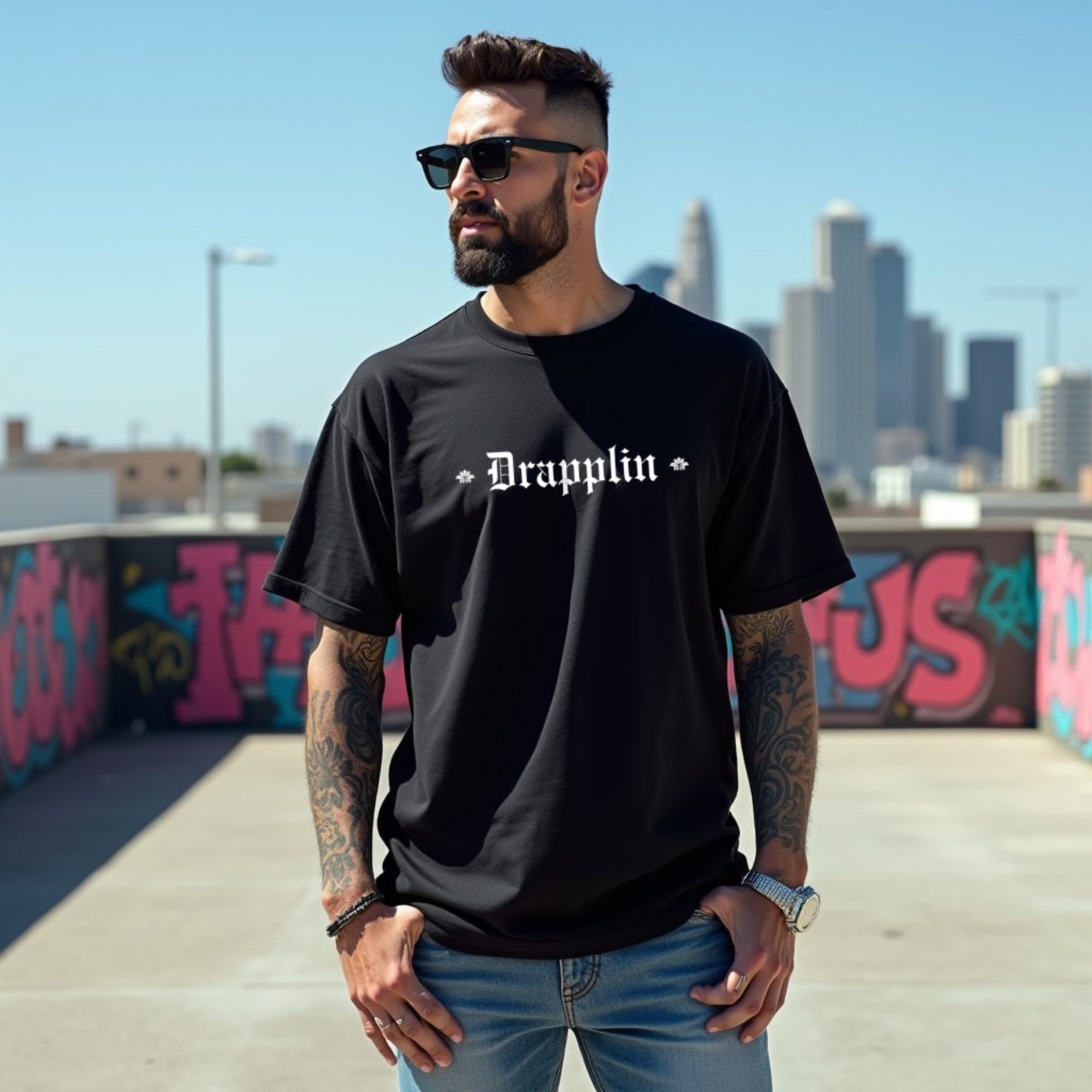 Universe Unisex Black Premium Oversized Typographic Printed T-shirt